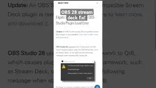 fix for @elgato #streamdeck to working with #obs 28 update. #reels #fyp  #streamdeck #elgato