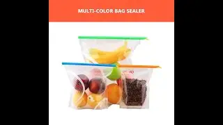 16 Pc Reusable Multi-Sized Airtight Bag Clip Sealer
