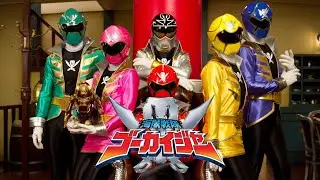 Super Mega Rangers vs Damaras. With Gokaiger Music