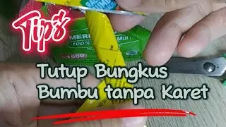 Tips Tutup Bungkus Bumbu Simpel Tanpa Karet 2023#tips #tipsmasak #tipsandtricks #lifehacks #lifehack