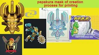 mask of creation how to organize and scale in pepakura for printing - Bionicokura