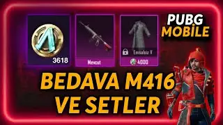 PUBG MOBİLE BEDAVA M416 ALMA TAKTİĞİ | BEDAVA M4 VE SETLER ALIN | UC KODU