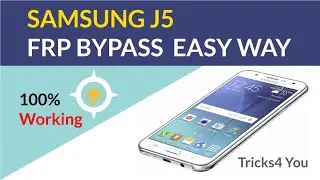 J5 frp bypass easy way  |  100% working  |  Tricks  |  Samsung j5 FRP Bypass