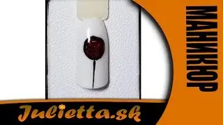 Рисуем зимний шарик на ногтях