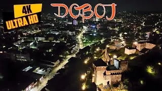 Doboj noću 4K Drone Video