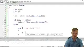 41. C Programming - Dynamic Memory Allocation for Array (calloc and free)