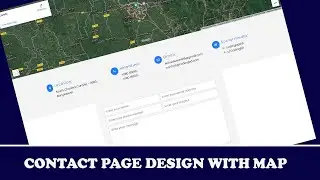 contact page design with map using html css