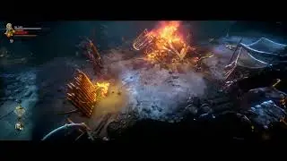 Defeating the first boss without weapons or armor. No Rest for the Wicked