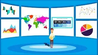 Animated Infographic slide design tutorial in PowerPoint | Newsroom style template