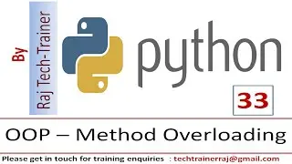 Python Tutorial - Part 33 - Method Overriding | Python for Beginners | Learn Python