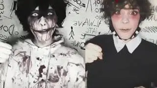 (Cosplay)Jeff the killer vs Ticci Toby • tik tok• ♥
