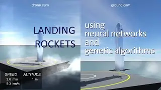 Landing rockets using Neural Networks and Genetic Algorithms