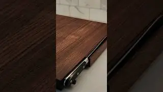 Built-in Knife holder on your cutting board... #woodworking #cuttingboard #kitchenorganization