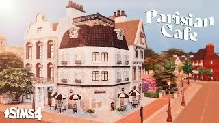 Parisian Cafe & Apartments Speed Build (CC) - The Sims 4