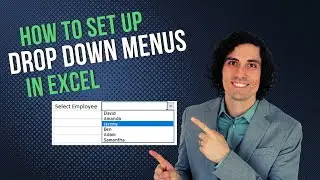HOW TO SET UP DROP DOWN MENUS IN EXCEL: Beginners Tutorial