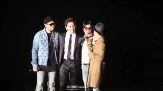 151212 에픽하이 전설의 3인조 콘서트 준수 - 준수를 애타게 찾는 형들과 기념사진
