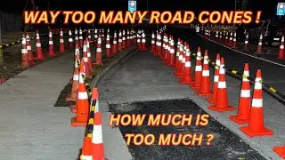 Hundreds of road cones ..... Guess how many.