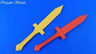 Как сделать кинжал из бумаги. Оригами кинжал