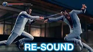 Yakuza Kiwami 2 - Kazuma Kiryu VS Koji Shindo Sword Fight QTE [RE-SOUND]