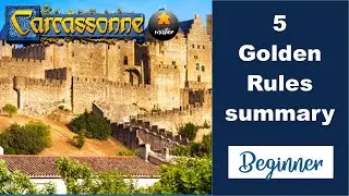 How to win Carcassonne: Beginners 5 Golden Rules Summary