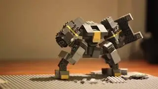 attack + protect / lego mech stop-motion
