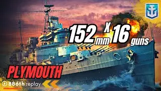 The Unstoppable PLYMOUTH: Dominate the Battles with Cruiser Plymouth World of Warships #gaming