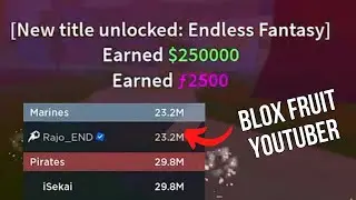 I GOT NEW EXCLUSIVE YOUTUBER TITLE IN BLOX FRUIT.....!!!!