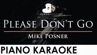 Mike Posner - Please Don't Go - Piano Karaoke Instrumental Cover with Lyrics