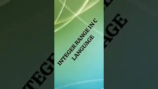 Integer datatype range | 