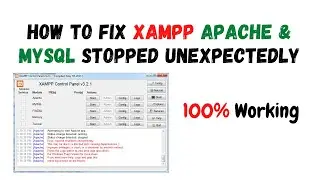 XAMPP Apache and MySQL Not Starting and unexpectedly Shutdown || Technical Hassan Ali