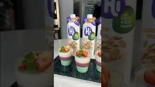 Панна-котта из малины, базилика и шоколада на растительном напитке Hi!