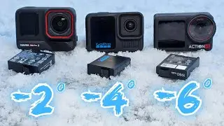 Test zimowy kamer i baterii. GoPro Hero 13, Dji Action 5 Pro, Insta360 Ace Pro 2