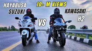 Kawasaki Ninja H2 Vs Suzuki Hayabusa Comparison | First Ninja H2 In Lucknow | Ksc Vlogs