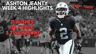 Ashton Jeanty BREAKOUT GAME Highlights *EVERY TOUCH* 🔥 | Raiders vs Bears