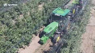 Távvezérelt traktor, almaszedő platform, jégháló és permetezőgép - Innovációkavalkád almatermelőknek