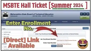 How to download msbte summer 2024 exam  hall ticket || msbte summer exam 2024
