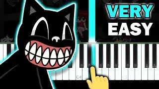 Trapped Mouse - Friday Night Funkin' VS Cartoon Cat - VERY EASY Piano tutorial