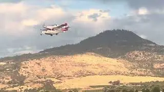 3 Air Tractor Fire Planes Taking Off at the Same Time