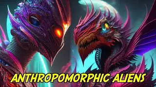 AI Generated Anthropomorphic Aliens