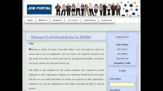 online Job Portal Master PHP, CSS, JavaScript with Source Code