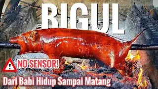 PEMBUATAN BABI GULING DARI BABI HIDUP SAMPAI MATANG - KULINER BALI