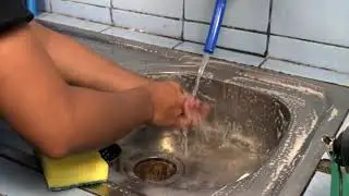 How to Clean the Kitchen Sink (ASMR Cleaning) Cleaning the House, Not talking