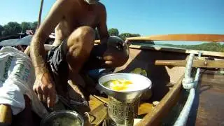 Eggs and Danube on a Ness Yawl