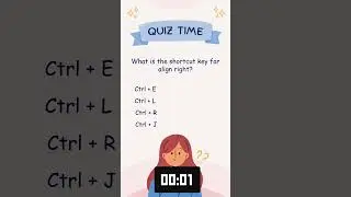 What is the shortcut key for align right? #shortvideo #shortcutkeys