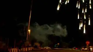 Fireworks Nearly Land On Street at Disney Magic Kingdom