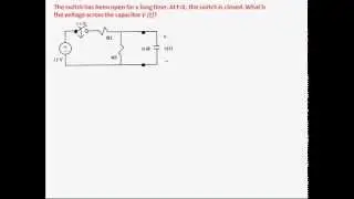 Example 2 - Transient Analysis - RC circuit (1st order)
