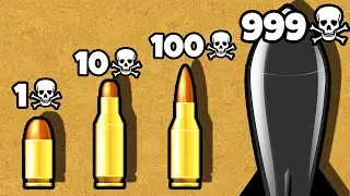 ЭВОЛЮЦИЯ РАЗМЕРА ПУЛИ, МАКСИМАЛЬНЫЙ УРОВЕНЬ! | Bullet Stack