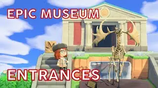 designing epic museum entrances in Animal Crossing! • ACNH trends | @imAnnaMolly