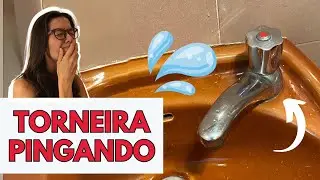 Como resolver torneira pingando - FÁCIL E RÁPIDO!
