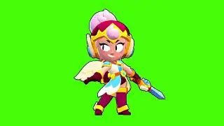 VALKYRIE JANET WINNING ANIMATION GREEN SCREEN BRAWL STARS